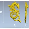 Дракон-вензель - 3D модель в формате STL для ЧПУ