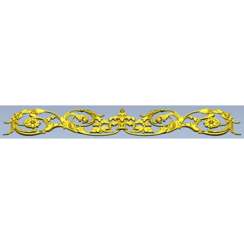Ornamental Acanthus Scroll Frieze stl 3D model for CNC