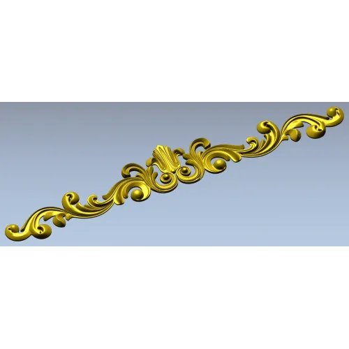 Рокайльный фриз Орфей - stl модель для ЧПУ