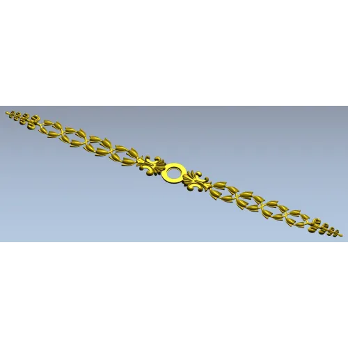 Венечная лента - декоративная 3D модель STL для ЧПУ