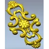 Вертикальный барочный картуш - STL модель для ЧПУ