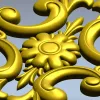 Вертикальный барочный картуш - STL модель для ЧПУ