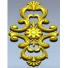 Вертикальный барочный картуш - STL модель для ЧПУ