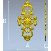 Вертикальный барочный картуш - STL модель для ЧПУ