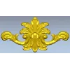 Ornate acanthus cartouche 3D STL for CNC carving