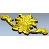 Ornate acanthus cartouche 3D STL for CNC carving