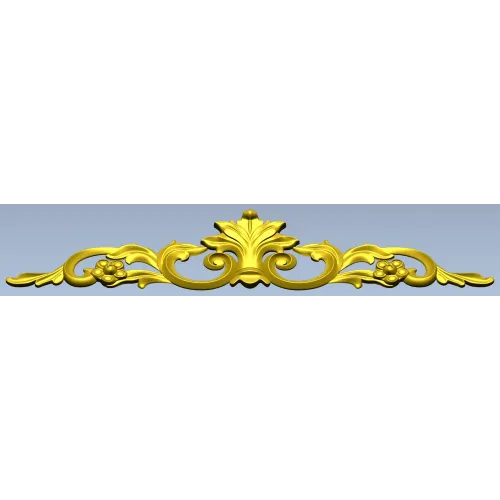 Acanthus Scroll Decorative STL for CNC - high relief 3D model