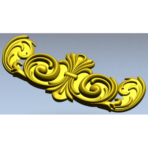 Барочный картуш в стиле акант - 3D модель STL для ЧПУ