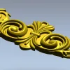 Барочный картуш в стиле акант - 3D модель STL для ЧПУ