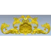 Shell & Acanthus Cartouche STL 3D Model for CNC