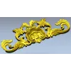 Shell & Acanthus Cartouche STL 3D Model for CNC