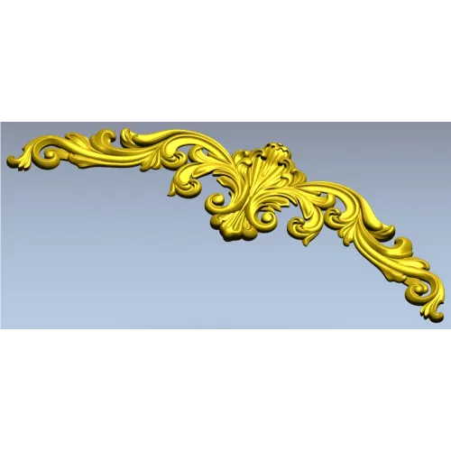 Рокайльный картуш - 3D модель STL для ЧПУ фрезера