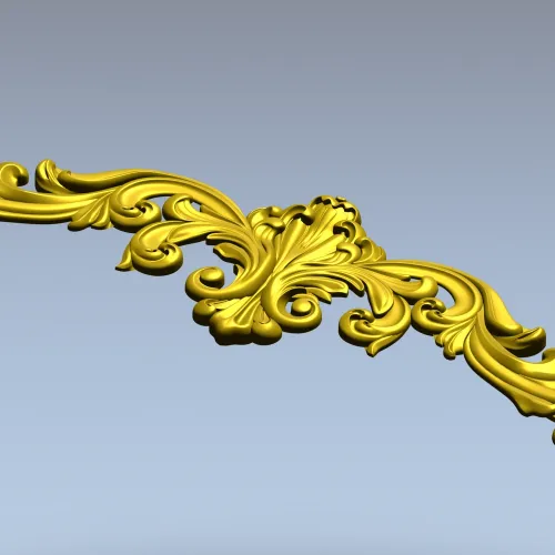 Рокайльный картуш - 3D модель STL для ЧПУ фрезера