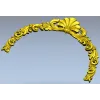 Рокайльный картуш - верхний декор для рамы (STL модель)
