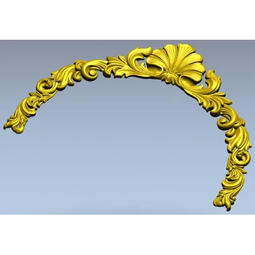 Рокайльный картуш - верхний декор для рамы (STL модель)