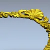 Рокайльный картуш - верхний декор для рамы (STL модель)