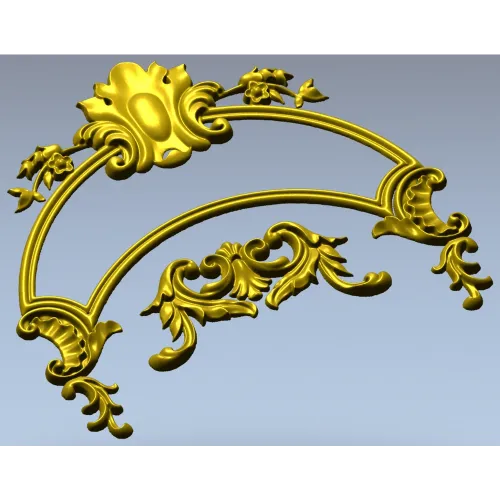 Rococo Acanthus Arch STL for CNC