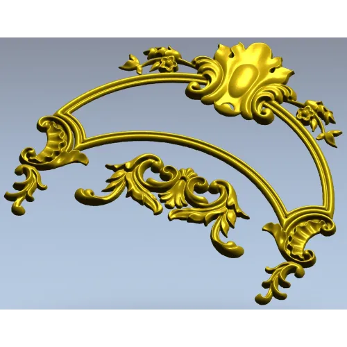 Rococo Acanthus Arch STL for CNC