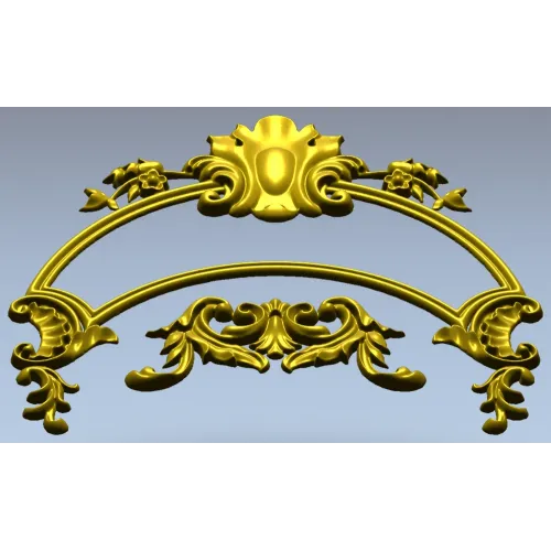 Rococo Acanthus Arch STL for CNC