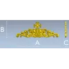 Ornamental Acanthus Crest - High Relief STL 3D Model for CNC