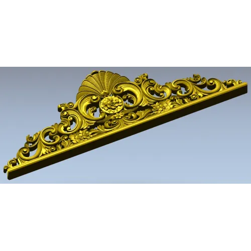 Regal Shell Pediment STL 3D Model for CNC