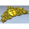 Картуш с православным крестом - 3D модель STL для ЧПУ