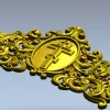 Картуш с православным крестом - 3D модель STL для ЧПУ