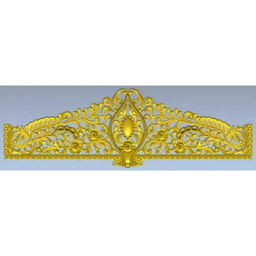 Regal Acanthus Crest - STL 3D model for CNC milling
