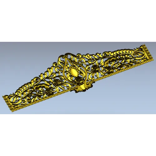 Regal Acanthus Crest - STL 3D model for CNC milling
