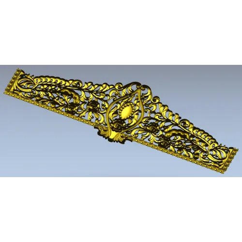 Regal Acanthus Crest - STL 3D model for CNC milling