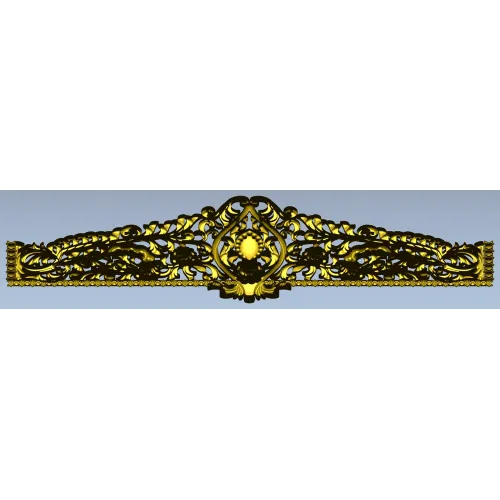 Regal Acanthus Crest - STL 3D model for CNC milling