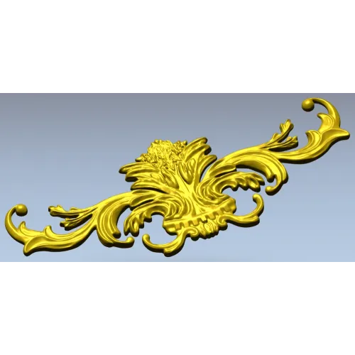 Рокайльный картуш для фрезеровки - 3D модель STL