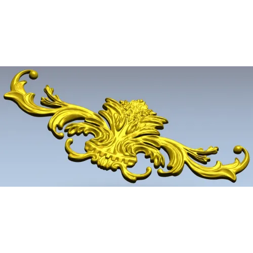 Рокайльный картуш для фрезеровки - 3D модель STL