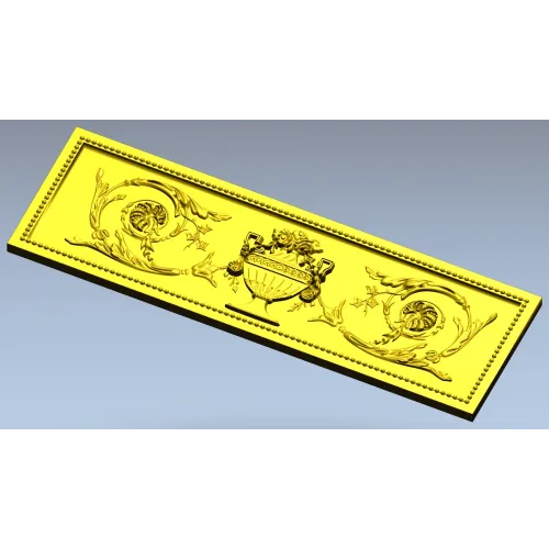 Classical urn frieze - STL 3D model for CNC carving