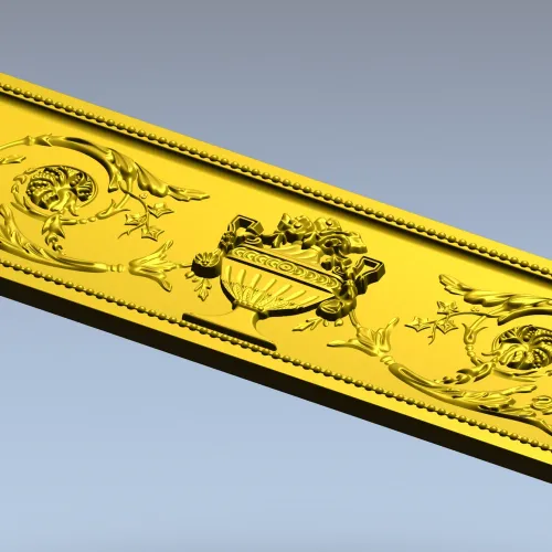 Classical urn frieze - STL 3D model for CNC carving