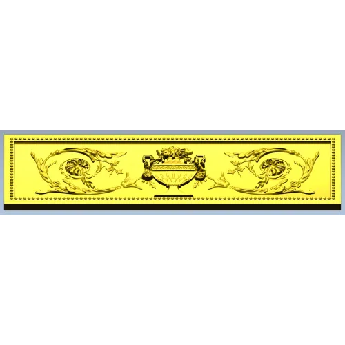 Classical urn frieze - STL 3D model for CNC carving
