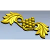 Grape and Acanthus Decorative Applique STL for CNC