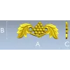 Grape and Acanthus Decorative Applique STL for CNC