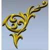Baroque Acanthus Corner STL for CNC carving