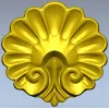 Rococo Shell Rosette - STL 3D model for CNC carving