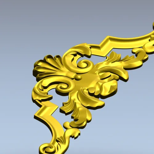 Рокайльный картуш для ЧПУ - 3D модель в формате STL