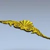 Baroque Shell & Scroll Cartouche STL for CNC