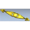 Декоративная горизонтальная накладка "Картуш Солярис" - STL для ЧПУ