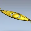 Декоративная горизонтальная накладка "Картуш Солярис" - STL для ЧПУ