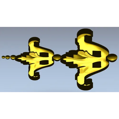 Baroque Acanthus Applique STL for CNC