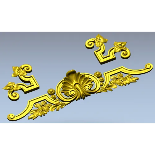 Рокайльный картуш "Раковина и акант" - 3D модель в формате STL для ЧПУ