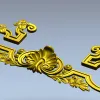 Рокайльный картуш "Раковина и акант" - 3D модель в формате STL для ЧПУ