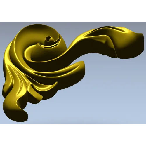 Рокайльный завиток - 3D модель STL для ЧПУ
