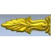 Baroque Acanthus Leaf Applique - STL 3D model for CNC