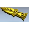 Baroque Acanthus Leaf Applique - STL 3D model for CNC
